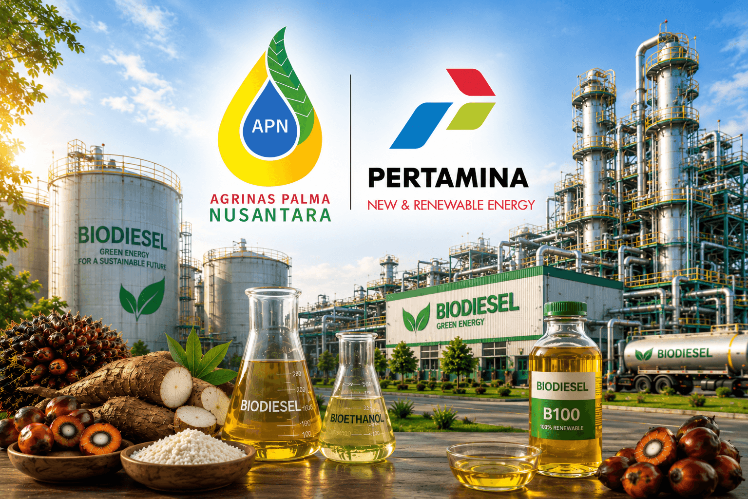 Agrinas Palma Nusantara Perkuat Komitmen Pengembangan Energi Terbarukan melalui Penandatanganan MoU dengan PT Pertamina Power Indonesia