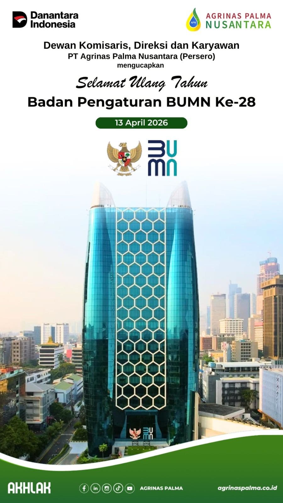Selamat Ulang Tahun Badan Pengaturan BUMN ke-28